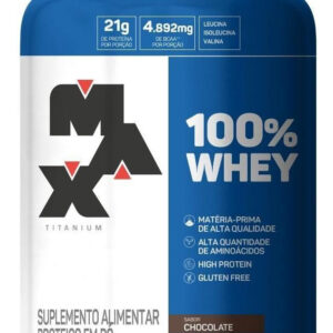 100% Whey 900g Pote Max Titanium