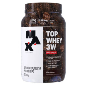 Top Whey 3W - Brigadeiro, Max Titanium, 900g